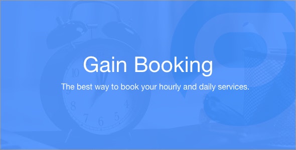 Gain Booking v1.1.3 – PHP预定源码