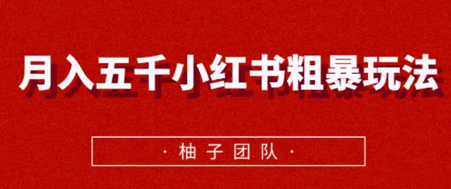 月入五千小红书粗暴赚钱玩法，适合上班族的赚钱副业【视频课程】