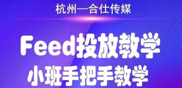 合仕传媒Feed投放教学,手把手教学,开车烧钱必须自己会!