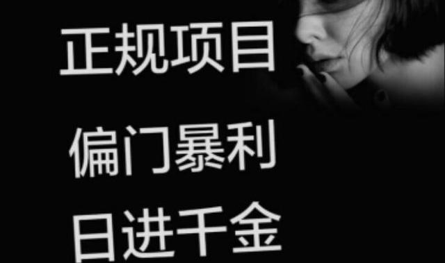 暴利三大赚钱项目,老司机可以上车,小白要慎重