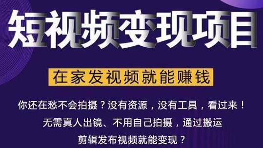 随风短视频变现项目:从0到1教你打造爆款短视频变现,在家发视频就能赚钱