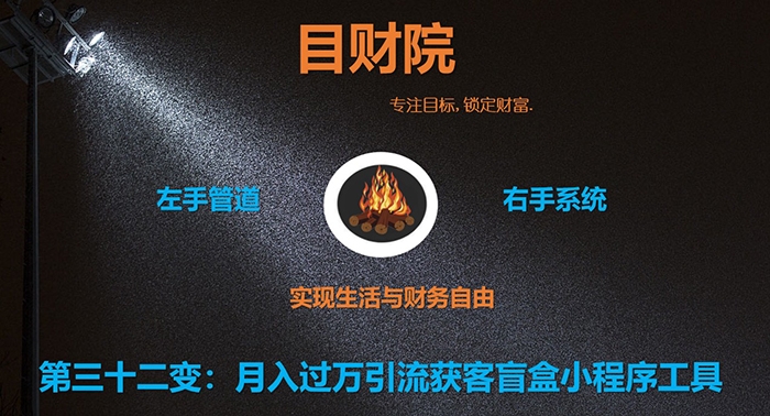 《目财36变》第三十二变:月入过万引流获客盲盒小程序工具