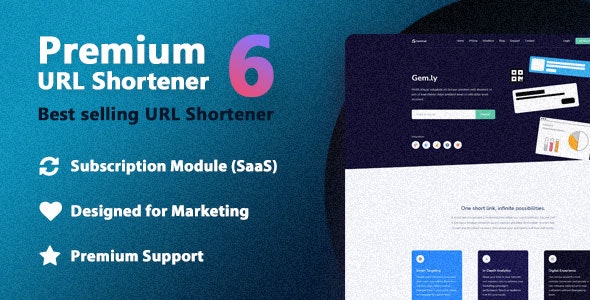 Premium URL Shortener v6.4.2 – PHP短网址商业破解版