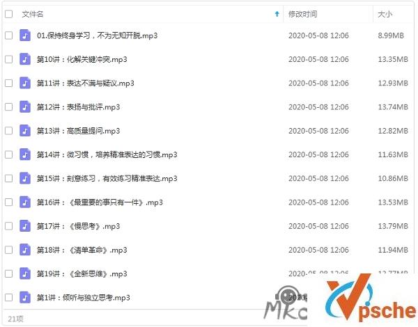 [有声读物]人人都需要的精准表达术21节音频合集[MP3/275MB]百度云下载