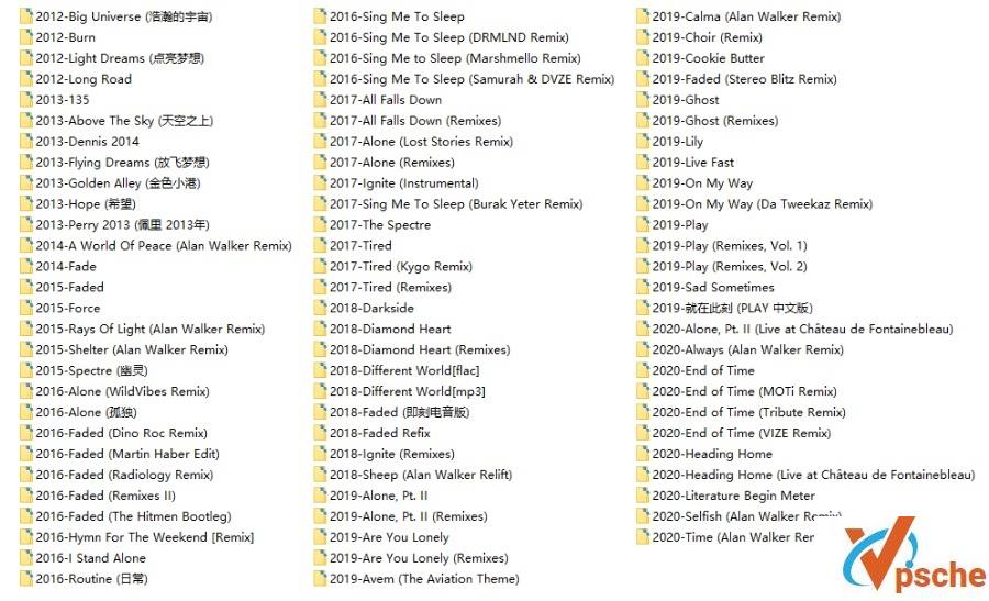 挪威DJ Alan Walker(艾伦·沃克)音乐合集无损FLAC+MP3百度云下载