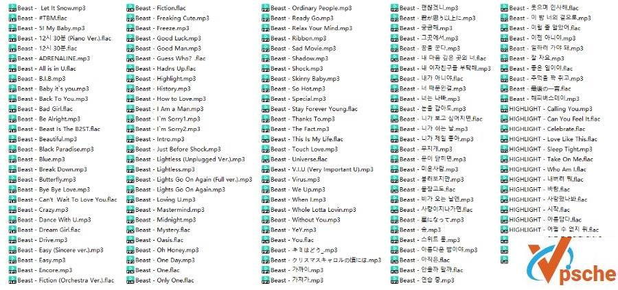 韩国男团Beast(Highlight)音乐合集无损FLAC+MP3[百度云/5.13G]
