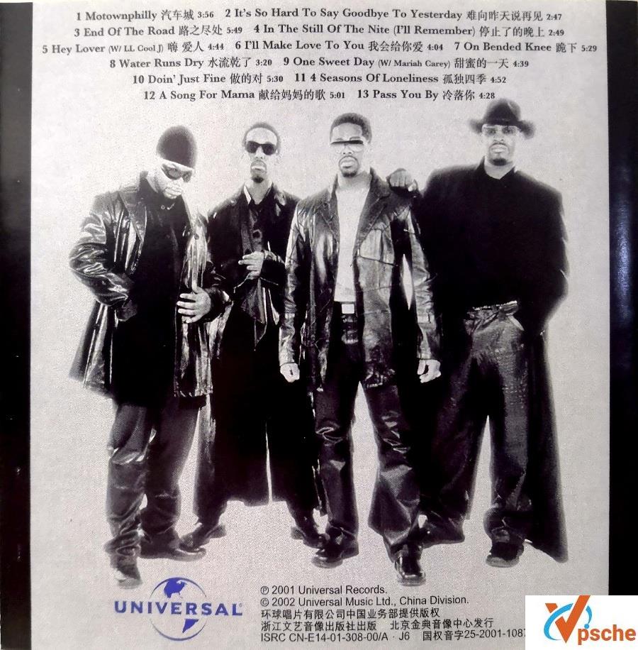 Boyz II Men《珍藏精选集》320k MP3 百度云下载