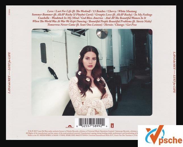[无损音乐]Lana Del Rey拉娜德雷2017年专辑《Lust for Life》flac无损百度云