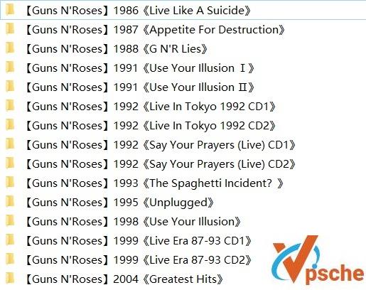 Guns N' Roses枪炮与玫瑰乐队无损合集