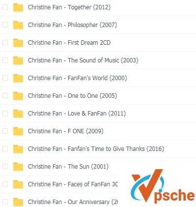 [无损音乐]范玮琪音乐合集12专辑14CD无损WAV+MP3百度云