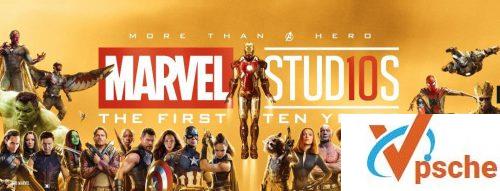 漫威10周年合影