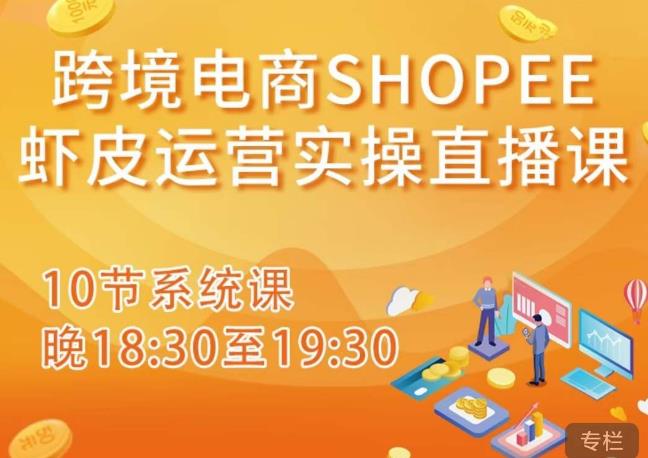 跨境电商Shopee虾皮运营实操直播课,从零开始学,入门到精通(10节系统课)