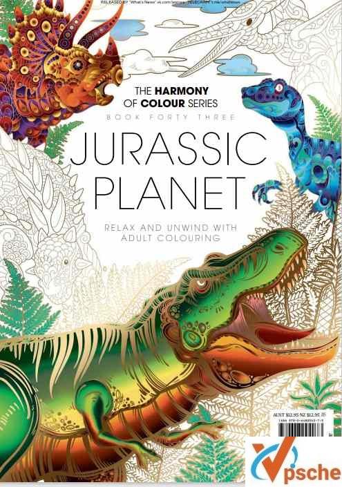 [教育资源]《The Harmony of Colour Series》侏罗纪恐龙涂色绘本[PDF/19MB]百度云下载