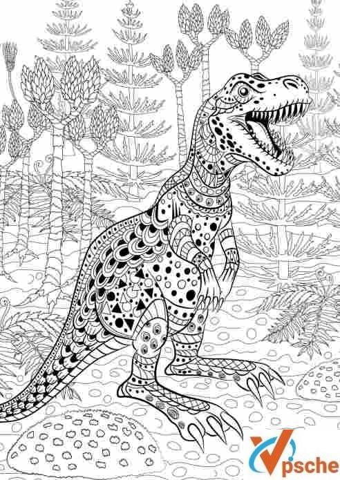 [教育资源]《The Harmony of Colour Series》侏罗纪恐龙涂色绘本[PDF/19MB]百度云下载