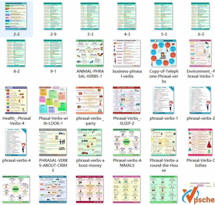 [教育资源]《英文短语海报》精选88张英语动词词组环创素材[JPG/21.5MB]百度云下载