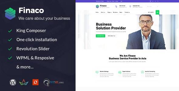 Finaco v2.5 - 咨询和商务 WordPress 主题
