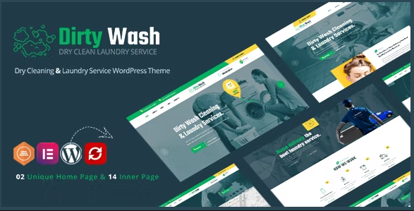 DirtyWash v1.0.6 – 洗衣服务 WordPress 主题