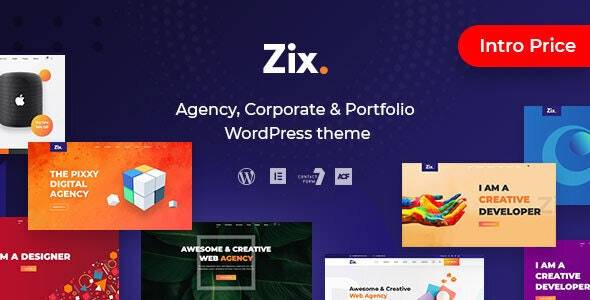 Zix v1.1.2 -数字机构&多用途WordPress主题