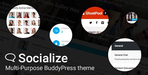 Socialize v2.43.5 - 多用途 BuddyPress 主题