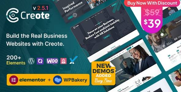 Creote v2.5.2 – 咨询业务 WordPress 主题
