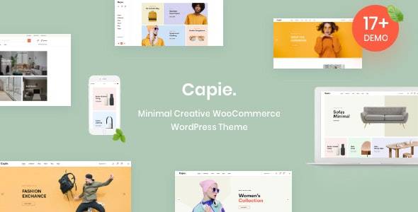 Capie v1.0.33 -最小创意WooCommerce WordPress主题