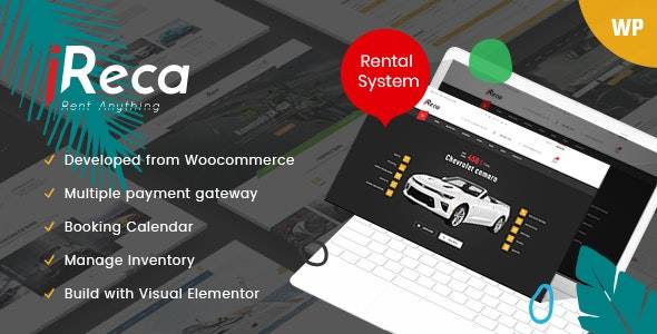 Ireca v1.6.4 -汽车租赁船,自行车,车辆,日历WordPress主题