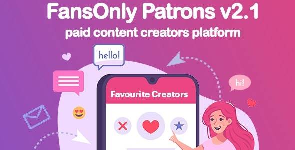 PHP FansOnly Patrons v2.3 -付费内容创建者平台