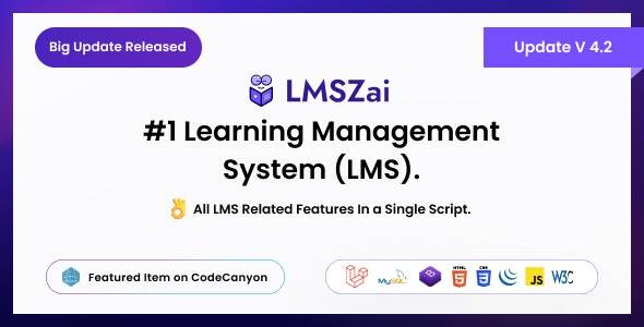 LMSZAI v4.2 - LMS|学习管理系统（Laravel）