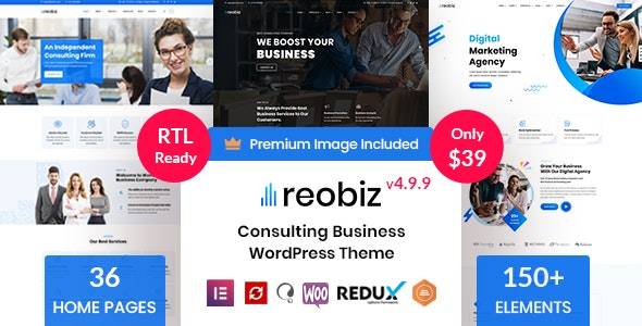 Reobiz v4.9.7 - 咨询业务 WordPress 主题