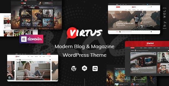 Virtus v1.2.4 – Modern Blog杂志WordPress主题