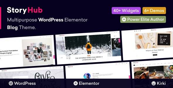 StoryHub v1.0.2 - 多用途 WordPress Elementor 博客主题