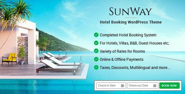 Sunway v5.6 - 酒店预订 WordPress 主题