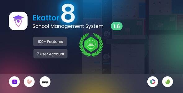 Ekattor 8 v1.6.1 -学校管理系统(SAAS)