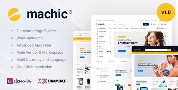 Machic v1.2.8 - 电子商店 WooCommerce 主题