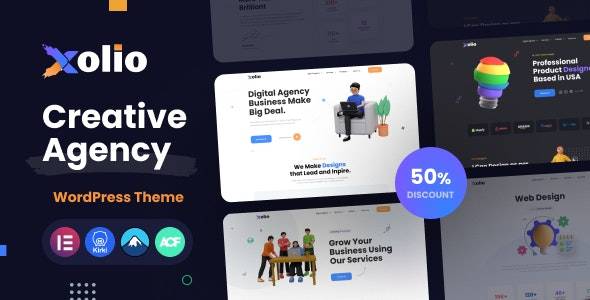 Xolio v1.0 - 创意机构和作品集 WordPress 主题