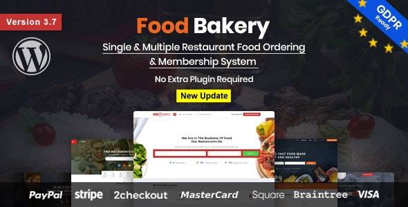 FoodBakery v3.7 – 食品配送餐厅目录 WordPress 主题