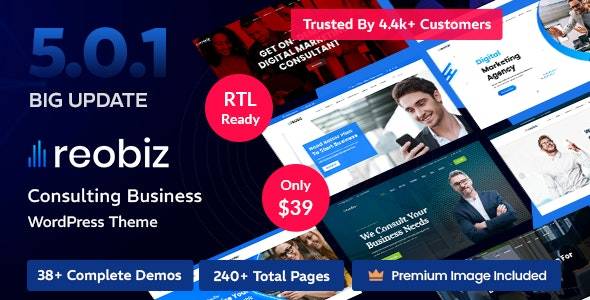 Reobiz v5.0.1 - 咨询业务 WordPress 主题