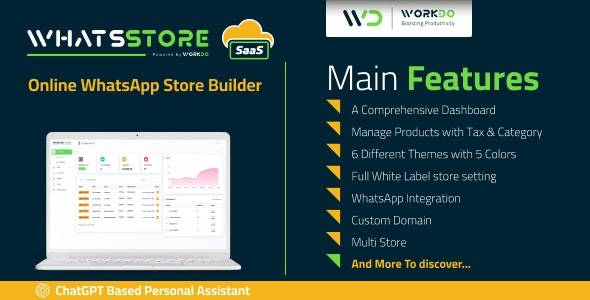 WhatsStore SaaS v6.8 – 在线 WhatsApp 商店生成器