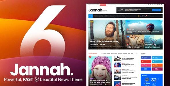 Jannah News v6.3.1 – 报纸杂志新闻 AMP BuddyPress