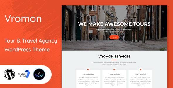 Vromon v1.9 - 旅游和旅行社 WordPress 主题