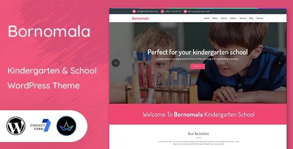 Bornomala v1.7 - 幼儿园和学校 WordPress 主题
