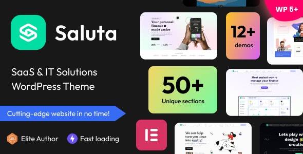 Saluta v1.09 - SaaS 和 IT 解决方案 WordPress 主题