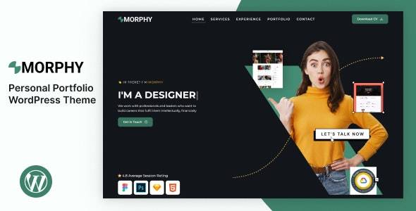 Morphy v1.0 – 个人作品集 WordPress 主题