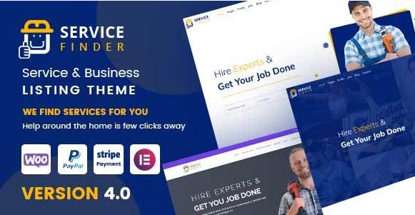 Service Finder v4.0 – 提供商和企业列表主题