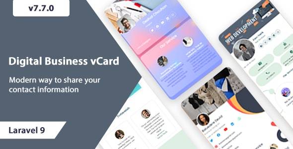 VCard SaaS v7.7.0 - 数字名片生成器 SaaS