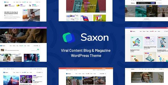 Saxon v1.9.2 – 病毒式内容博客和杂志主题