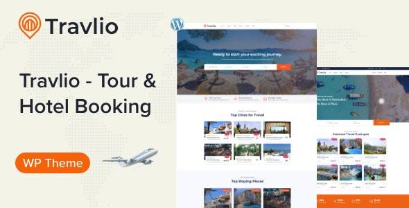 Travlio v1.0.4 - 旅行预订 WordPress 主题
