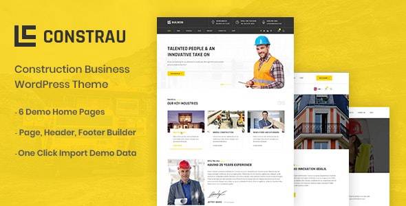 Constrau v1.2.7 - 建筑商业 WordPress 主题