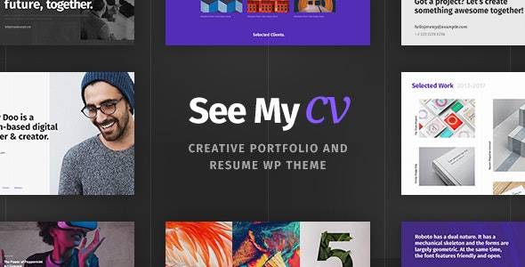 See My CV v1.1.6 – 简历和 vCard WordPress 主题