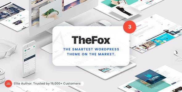 TheFox v3.9.56 - 响应式多用途 WordPress 主题